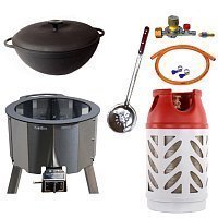 Казан 17 л Ситон + газовая печь (пропан) 25 кВт + композитный баллон