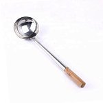 Ложка кулинарная для вок 160 мл GetHof Standard, деревянная ручка