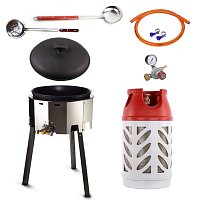 Казан 22 л Ситон + газовая двухконтурная печь 25 кВт + композитный баллон