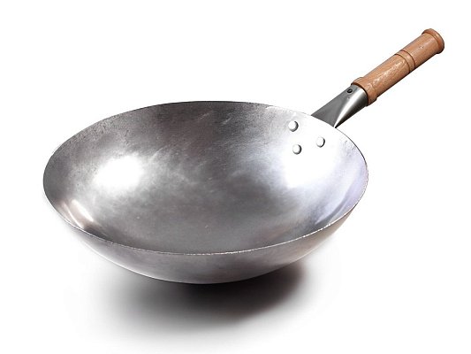 Вок сковорода 32 см GetHof Light, стальной, кованый