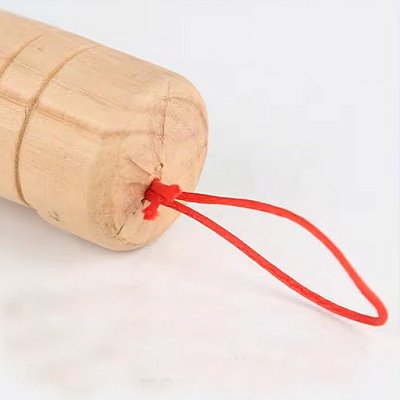 Щетка для вок, казана и саджа, 25 см GetHof, из бамбука