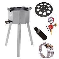 Газовая печь 20 кВт, рассекатель, редуктор, шланг, аксессуары