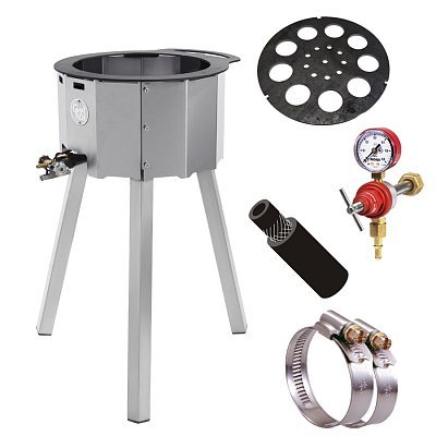 Газовая печь 20 кВт, рассекатель, редуктор, шланг, аксессуары