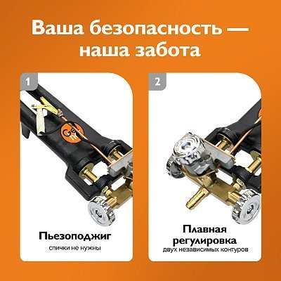 Газовая горелка для казана 25 кВт GetHof, в печь под казан GS-25R1 (пропан)