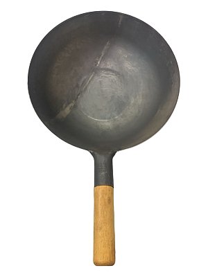 Вок сковорода 32 см GetHof Pro Wok, стальной, с плоским дном (уценка)