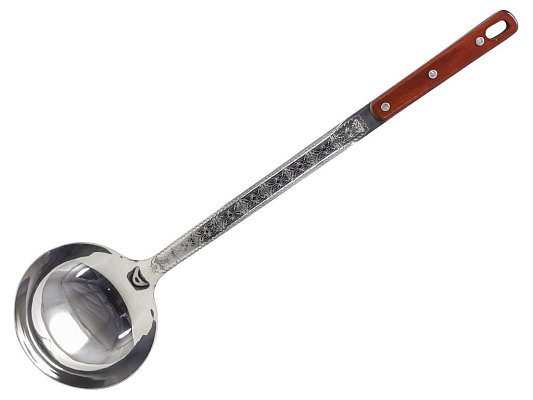 Половник для казана GetHof с деревянной ручкой 45 см