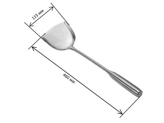 Лопатка для вок 115 мм GetHof Premium, ненагревающаяся ручка