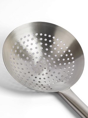 Шумовка для вок 24 см GetHof Premium, нержавеющая ручка