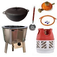 Казан 8 л Ситон + газовая печь 4 кВт + композитный баллон