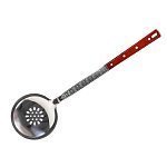 Шумовка для казана GetHof с деревянной ручкой 45 см