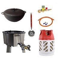 Казан 8 л Ситон + газовая печь 20 кВт + композитный баллон