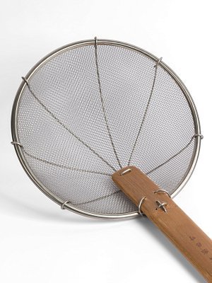 Шумовка для вок паук, 200 мм GetHof, бамбуковая ручка