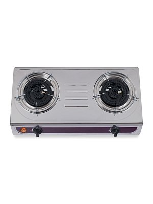 Газовая плита настольная 4x2 кВт GetHof, двухконфорочная GT-4P2K (пропан)