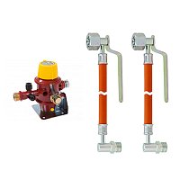 Газобаллонная система на шлангах с автоматическим переключателем, 2 баллона СНГ и KLF, 50 мбар