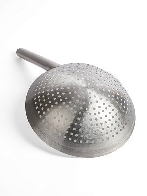 Шумовка для вок 30 см GetHof Premium, нержавеющая ручка