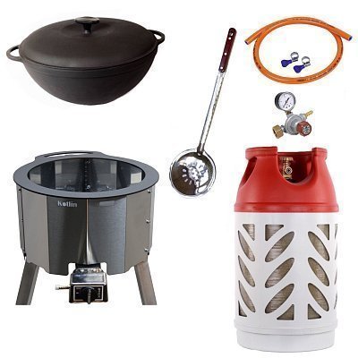 Казан 22 л Ситон + газовая печь 25 кВт + композитный баллон