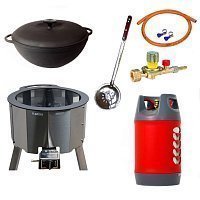 Казан 12 л Ситон + газовая печь 25 кВт + композитный баллон