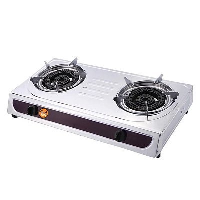 Газовая плита настольная 4x2 кВт GetHof, двухконфорочная GT-4M2K (метан)