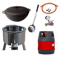 Казан 12 л Ситон + газовая печь 25 кВт + композитный баллон