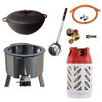 Казан 12 л Ситон + газовая печь 25 кВт + композитный баллон