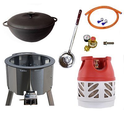 Казан 12 л Ситон + газовая печь 20 кВт + композитный баллон