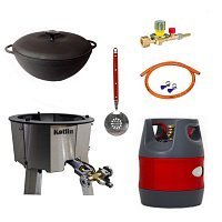 Казан 8 л Ситон + газовая печь 20 кВт + композитный баллон