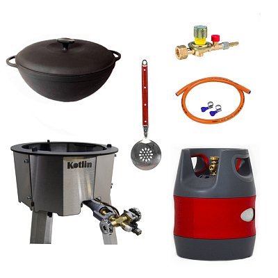 Казан 8 л Ситон + газовая печь 20 кВт + композитный баллон