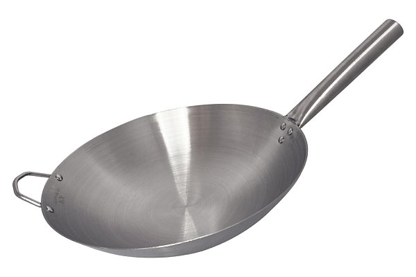 Вок сковорода 34 см GetHof, из нержавейки