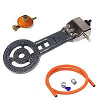 Форсунка горелки GetHof GB-10P + шланг + редуктор GB (вентиль СНГ)