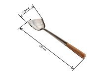 Лопатка для вок (Wok Chuan) Wolmex с деревянной ручкой ширина 120 мм