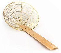 Шумовка-паук для вок (Wok) GetHof HandMade Elite с бамбуковой ручкой 180 мм