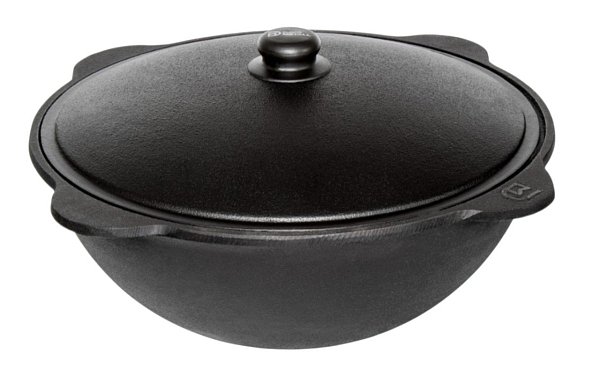 Казан чугунный Davr Metall с крышкой 16 л