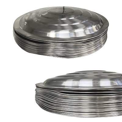 Крышка 500 мм для казана, саджа, вок, GetHof из нержавейки (уценка)