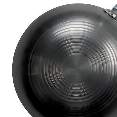 Вок сковорода 30 см GetHof Lux, стальной, с плоским дном