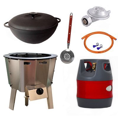 Казан 8 л Ситон + газовая печь 4 кВт + композитный баллон