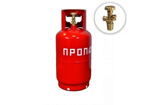Газовый баллон (ОАО "НЗГА") 12 л с БЕЗОПАСНЫМ вентилем