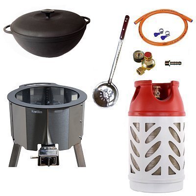 Казан 22 л Ситон + газовая печь 25 кВт + композитный баллон