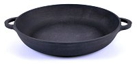 Сковорода чугунная Ситон c двумя ручками 360х80 мм