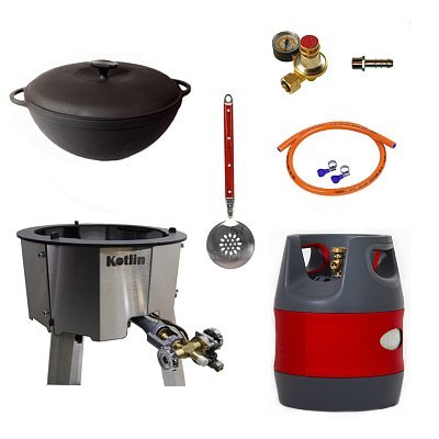 Казан 8 л Ситон + газовая печь 20 кВт + композитный баллон