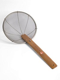 Шумовка для вок паук, 200 мм GetHof, бамбуковая ручка