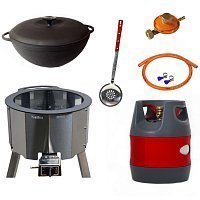 Казан 12 л Ситон + газовая печь 10 кВт + композитный баллон