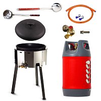 Казан 22 л Ситон + газовая печь 25 кВт + композитный баллон