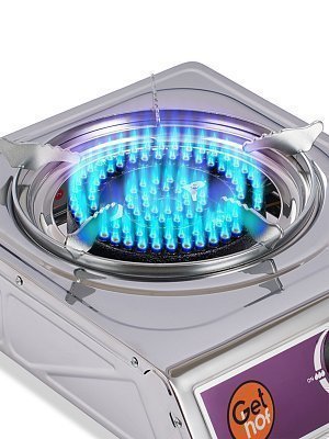 Газовая плита настольная 4 кВт GetHof, одноконфорочная GT-4P (пропан)