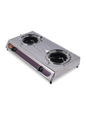 Газовая плита настольная 4x2 кВт GetHof, двухконфорочная GT-4P2K (пропан)