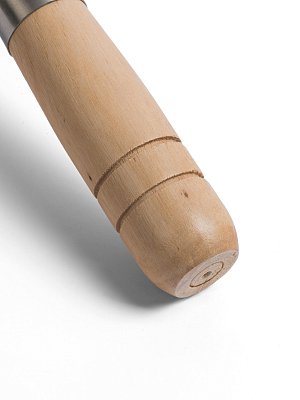 Шумовка для вок 30 см GetHof Premium, деревянная ручка 