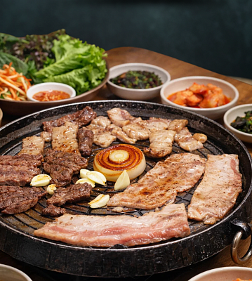 Корейская сковорода-гриль GetHof GP-02 cамгёпсаль