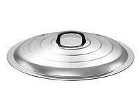 Крышка 500 мм для казана, саджа, вок, GetHof из нержавейки