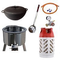 Казан 12 л Ситон + газовая печь 20 кВт + композитный баллон