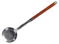 Шумовка для казана GetHof с деревянной ручкой 64 см