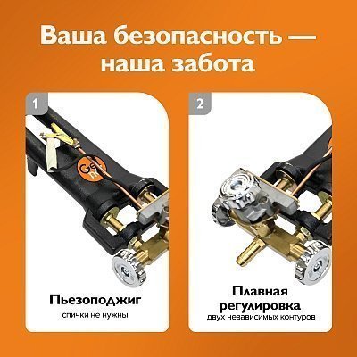 Газовая горелка для казана 25 кВт GetHof, в печь под казан GS-25R1 (пропан)